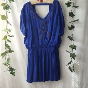 Free People gauzy rayon backless mini sz L